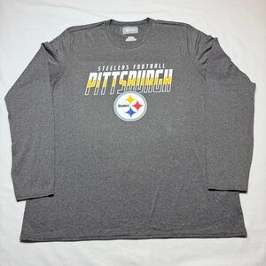 Pittsburgh Steelers NFL Team Apparel Large Long Sleeve Performance T-Shirt Sz XL
